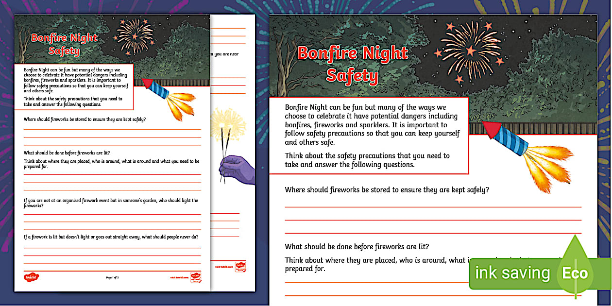 KS2 Bonfire Night Safety Activity