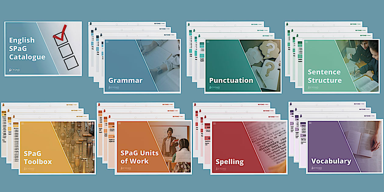 Beyond Cymru SPaG Resources Catalogue (teacher made)
