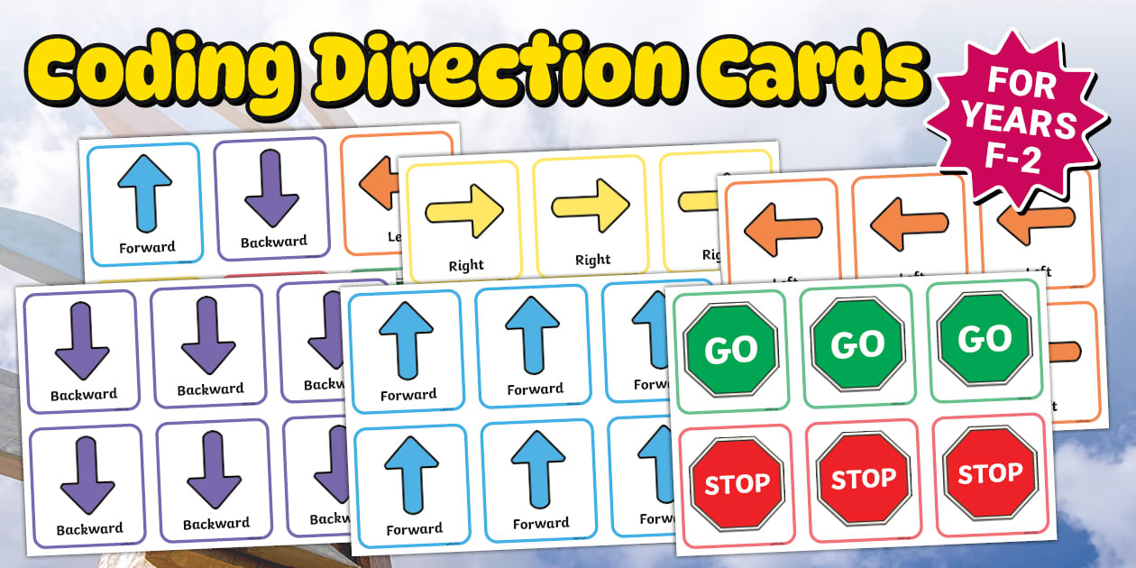 Code Direction Values Coding Direction Cards for Years F-2