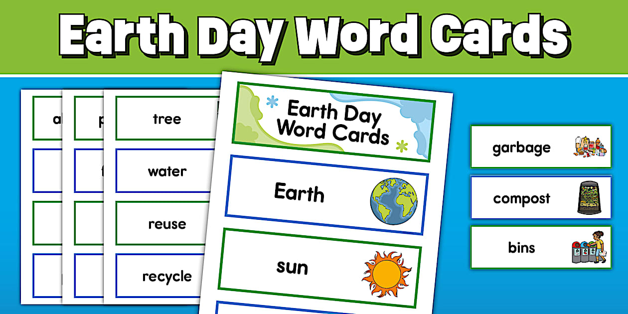 Earth Day Word Cards