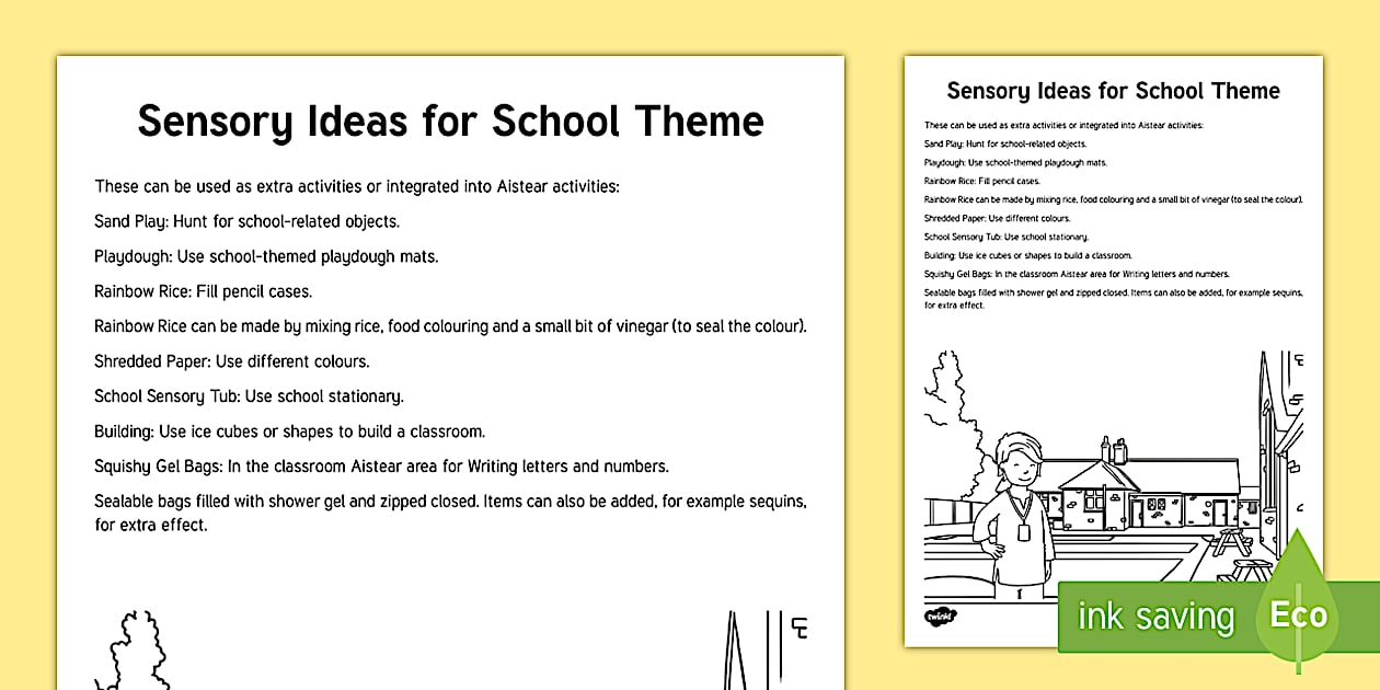 The School Aistear Sensory Bag (teacher made) - Twinkl