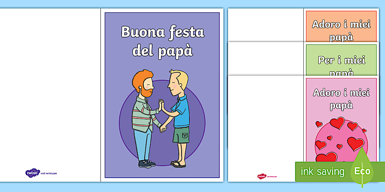 Festa del papà: biglietto di auguri pop-up con la macchina