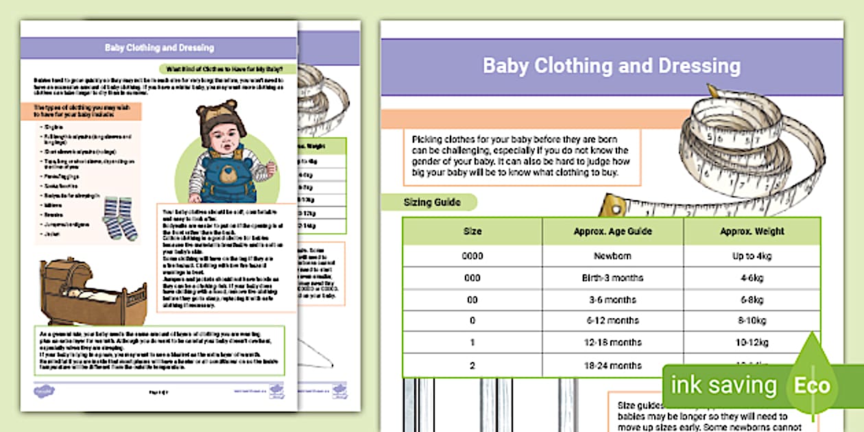 Clothing Baby Layer Guide - Birth to Two - Parents
