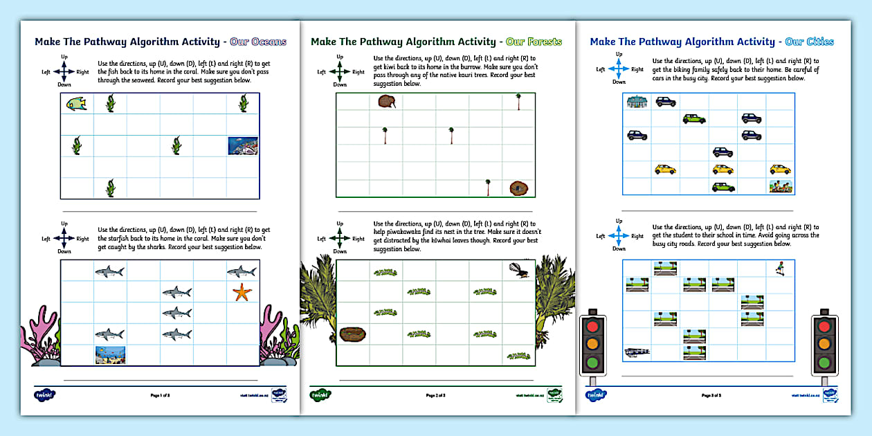 Make the Pathway Algorithm Activity (teacher made) - Twinkl image.