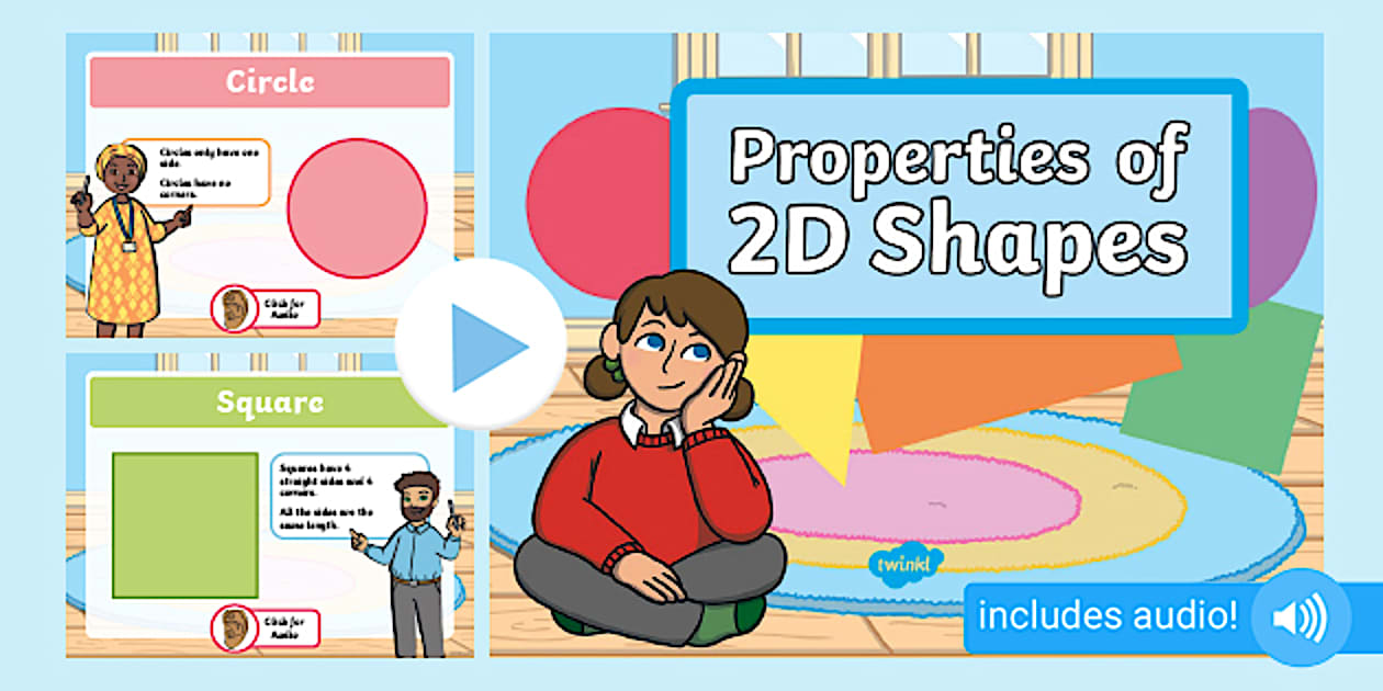 2D Shapes and their Properties PowerPoint (teacher made)
