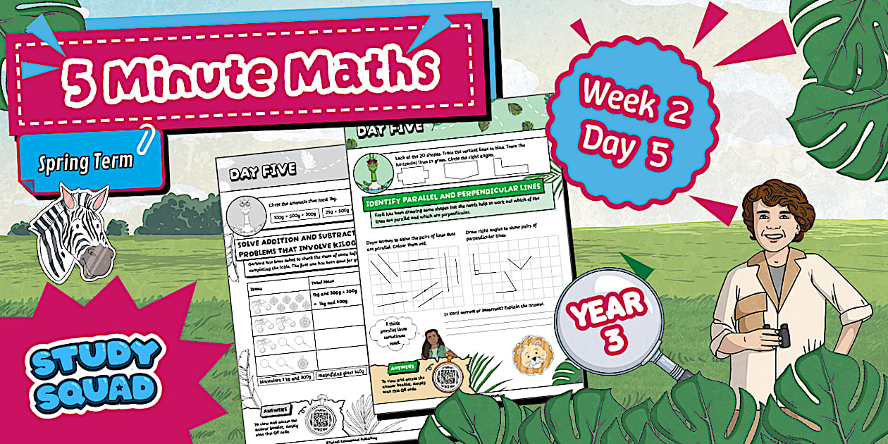 👉 Study Squad 5 Minute Maths - Year 3 Spring - Week 2 Day 5