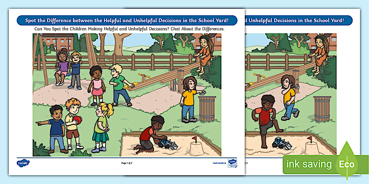 Spot the Difference Between the Helpful and Unhelpful Decisions