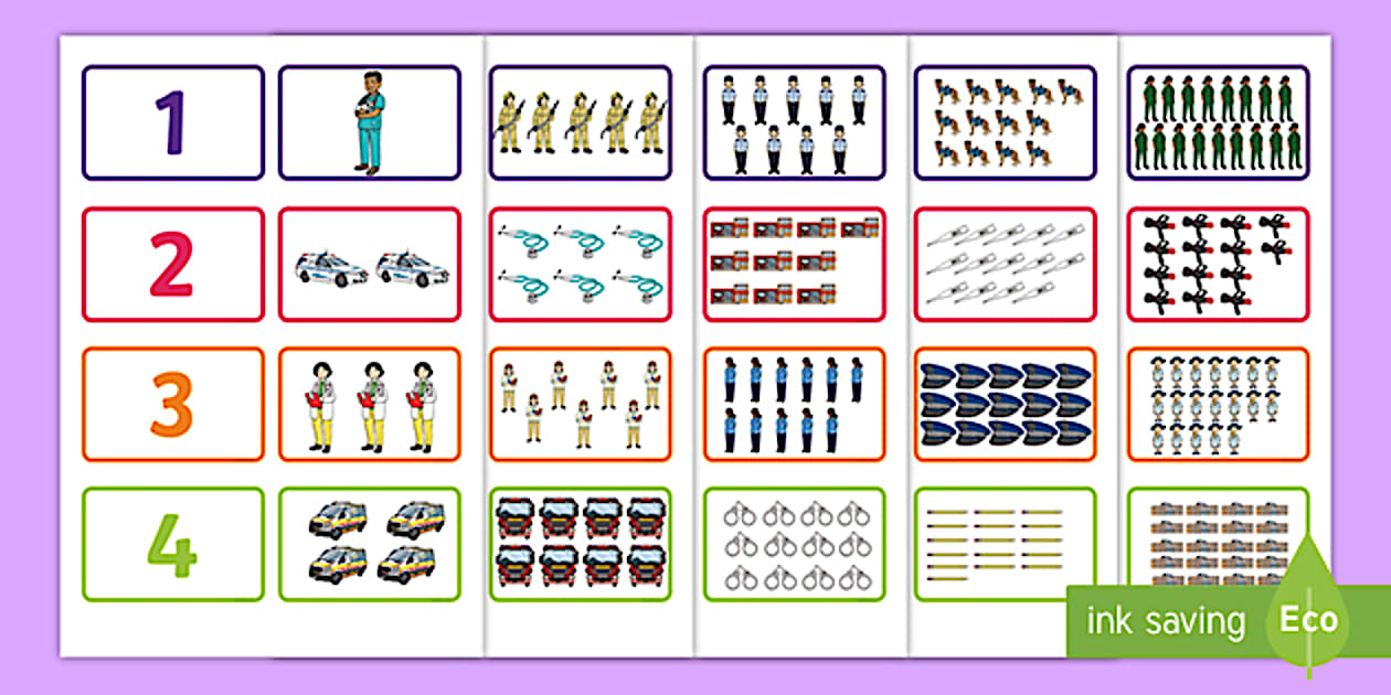 Community Helpers Number Puzzle (professor feito) Twinkl