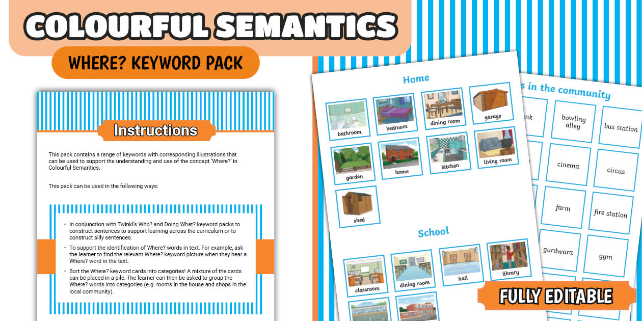 Colourful Semantics Activity Pack