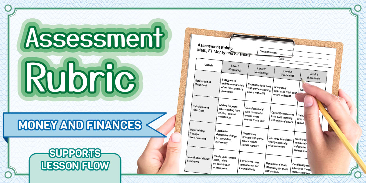 Grade 4 F1.2 Assessment Rubric