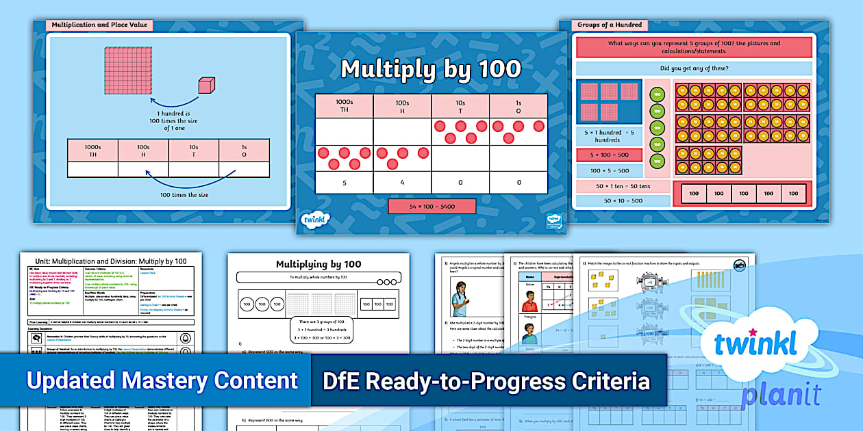  y4 place value to multiply and divide planit maths lesson 16