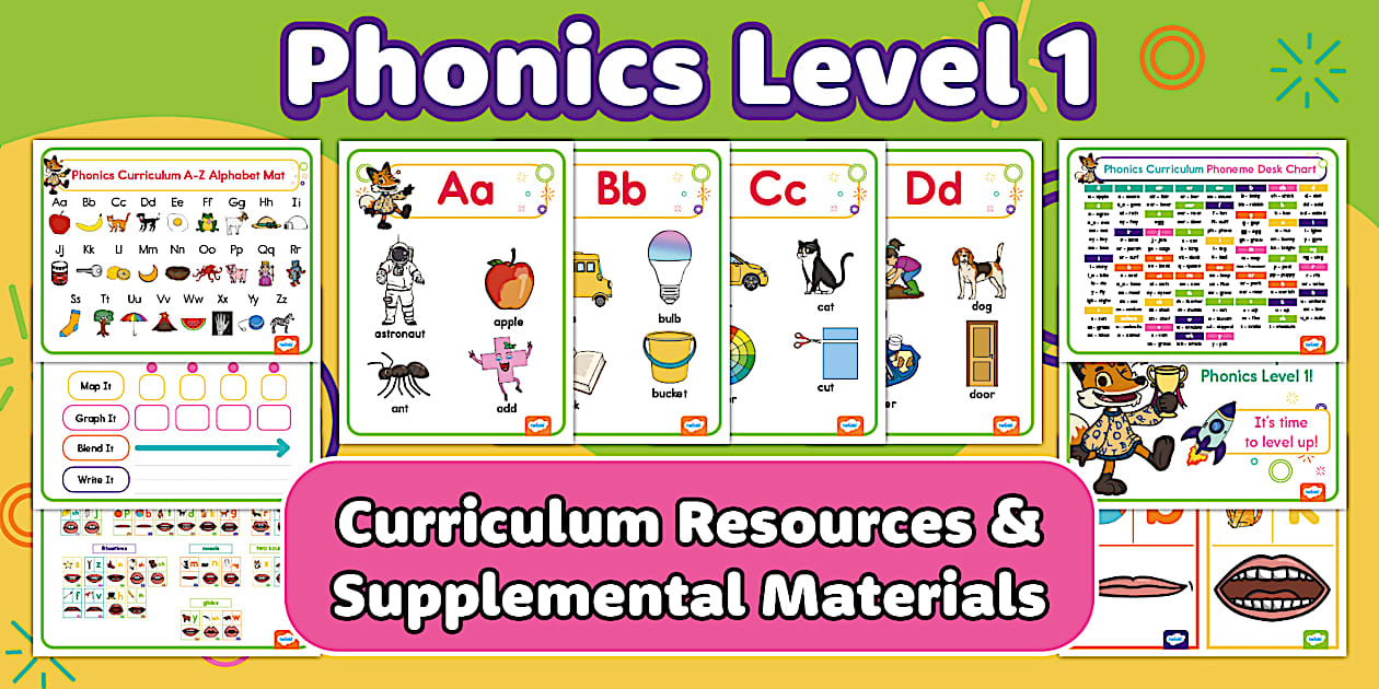 Phonics Curriculum Level 1: Supplemental Materials Pack