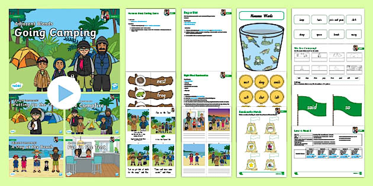 Adjacent Consonants Level 4 Week 3 Weekly Lesson Pack