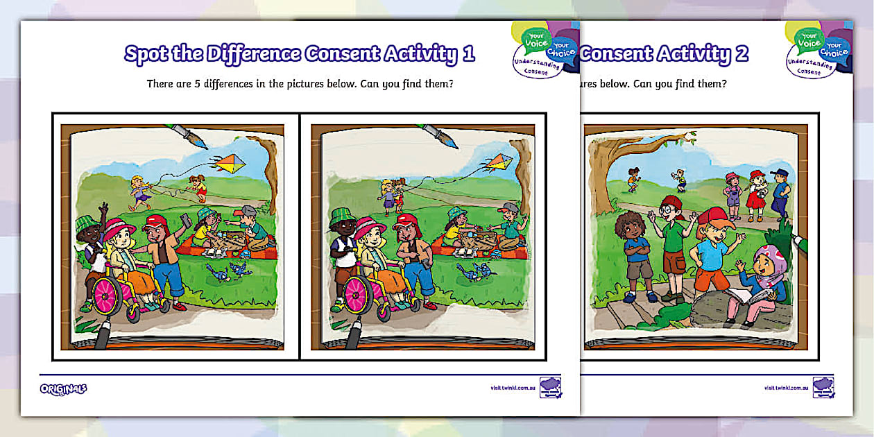Your Voice Your Choice: Spot the Difference Consent Activity