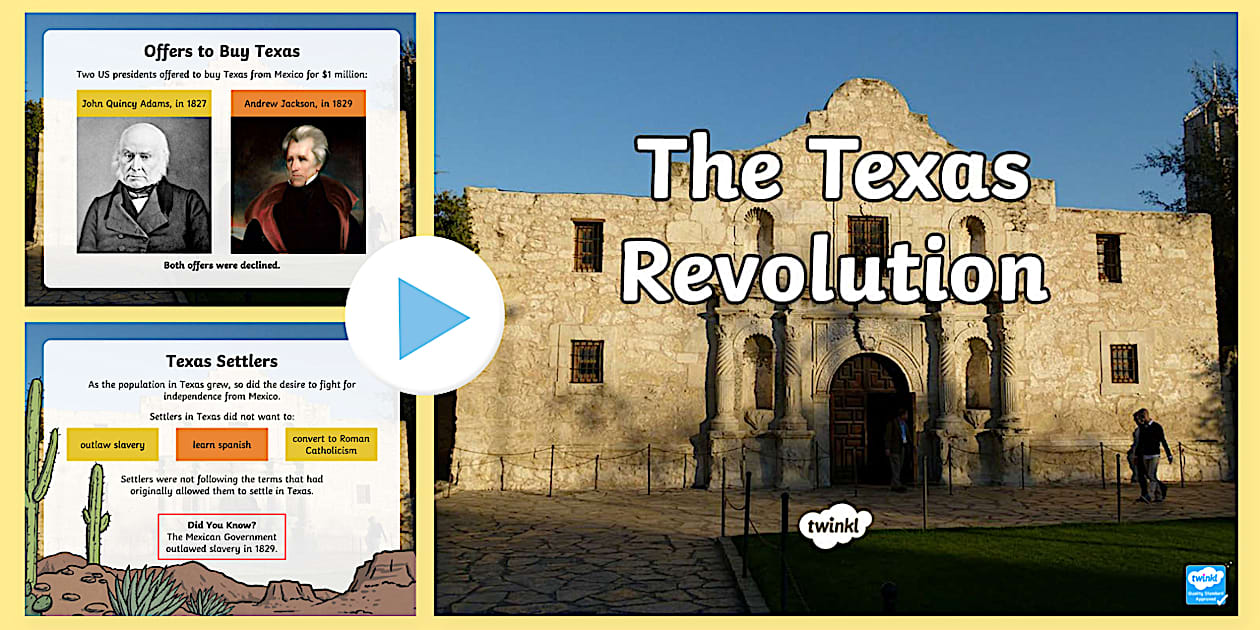 The Texas Revolution PowerPoint (teacher made) - Twinkl