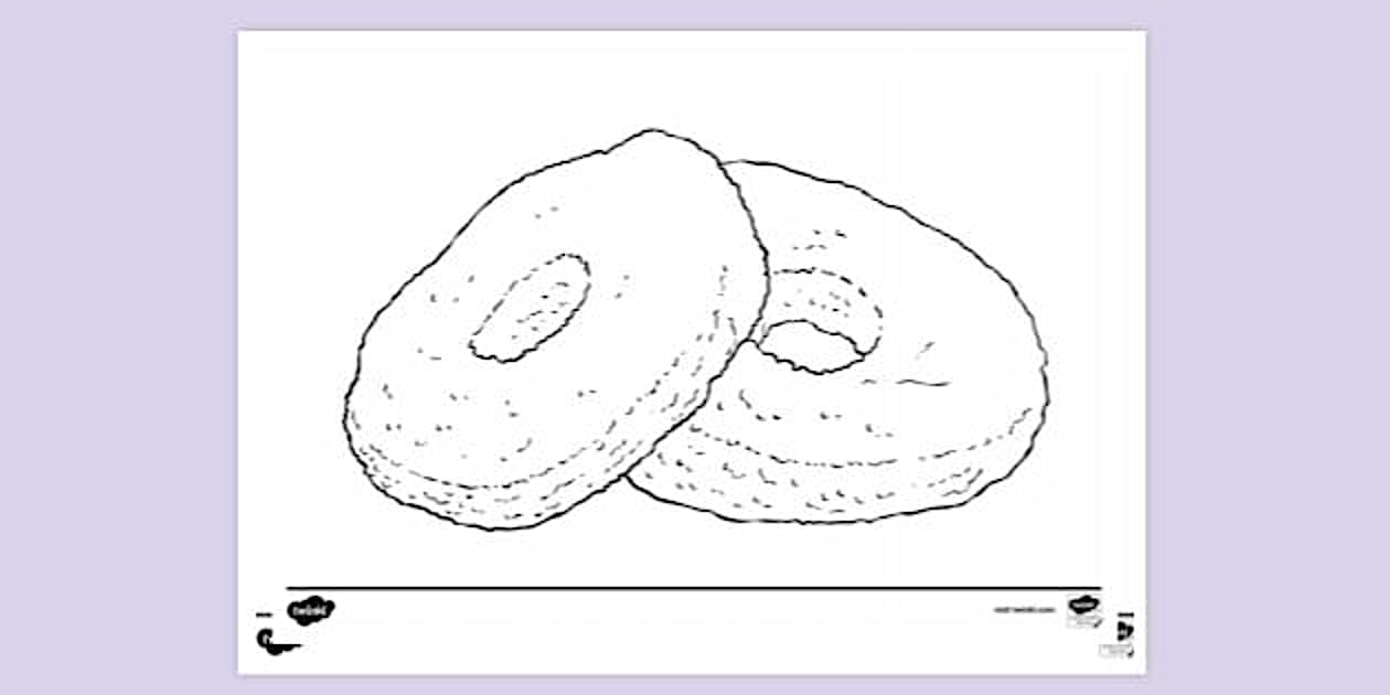Pineapple Fritter Colouring | Colouring Sheets - Twinkl