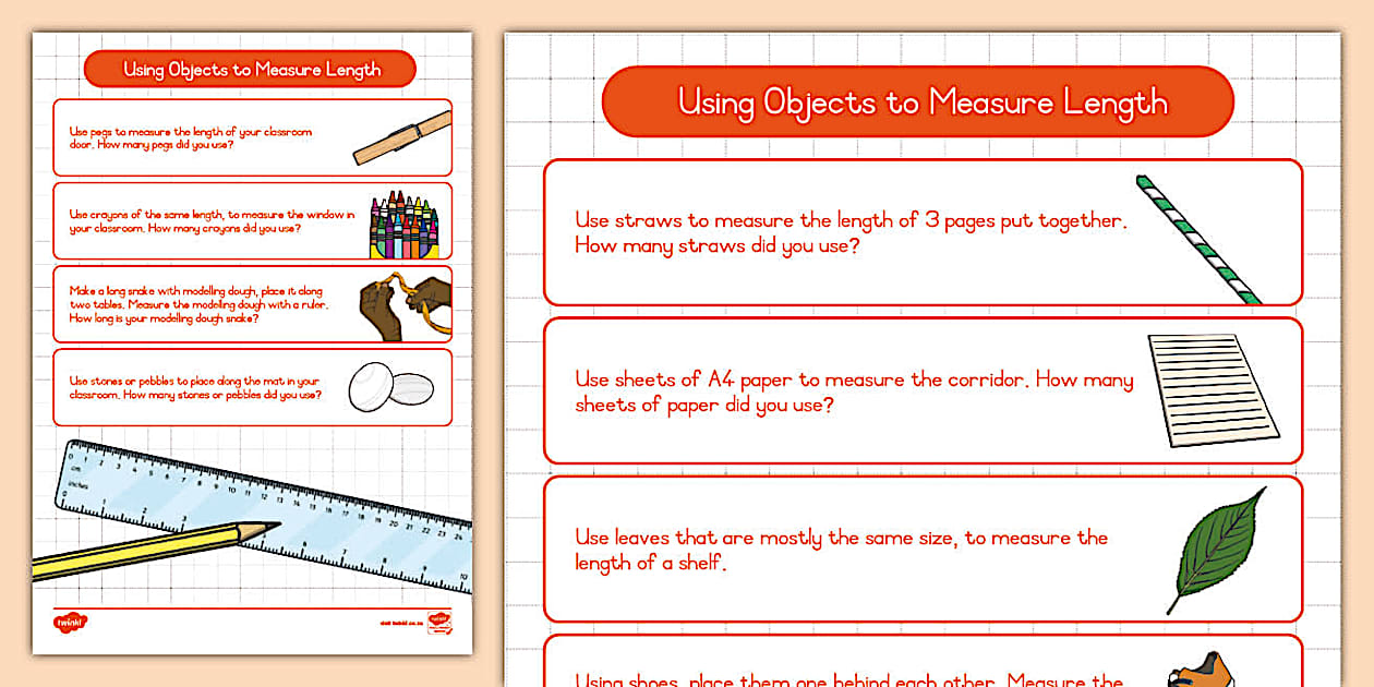 Grade R Length Using Objects to Measure Length - Twinkl