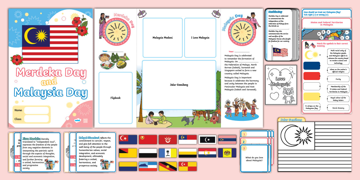 Merdeka Day and Malaysia Day Lapbook Ideas