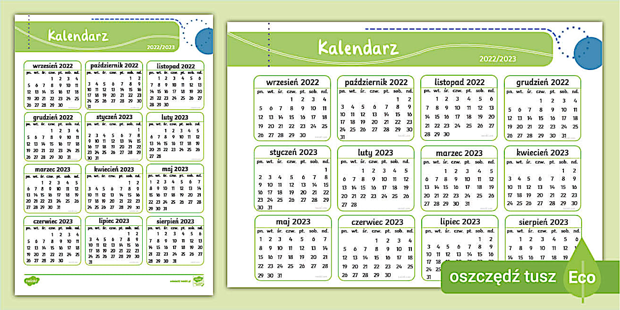 Kalendarz szkolny 2022/23 b5 3