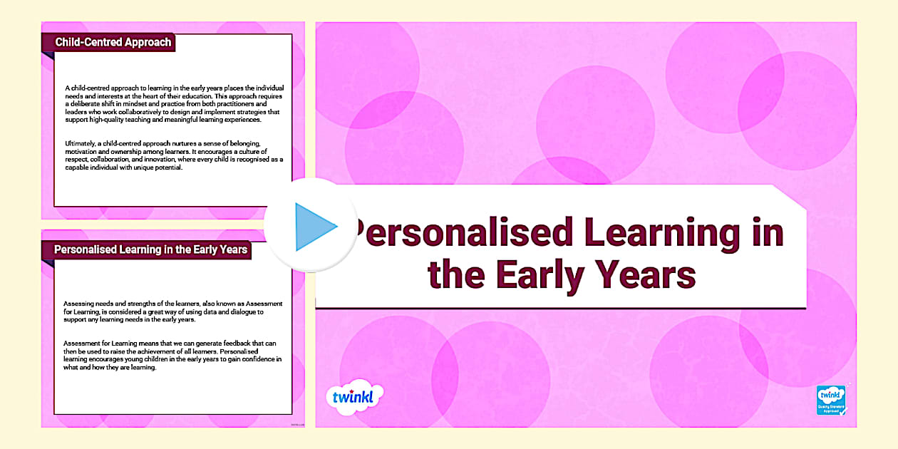 Personalised Learning in the Early Years (teacher made)