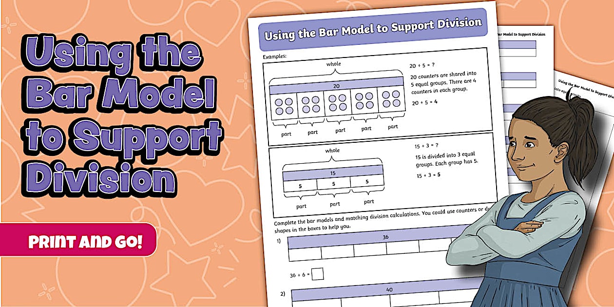 👉 Using the Bar Model to Support Division - Twinkl