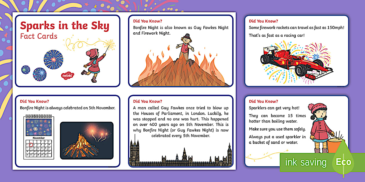 Sparks in the Sky Fact Cards (teacher made) - Twinkl