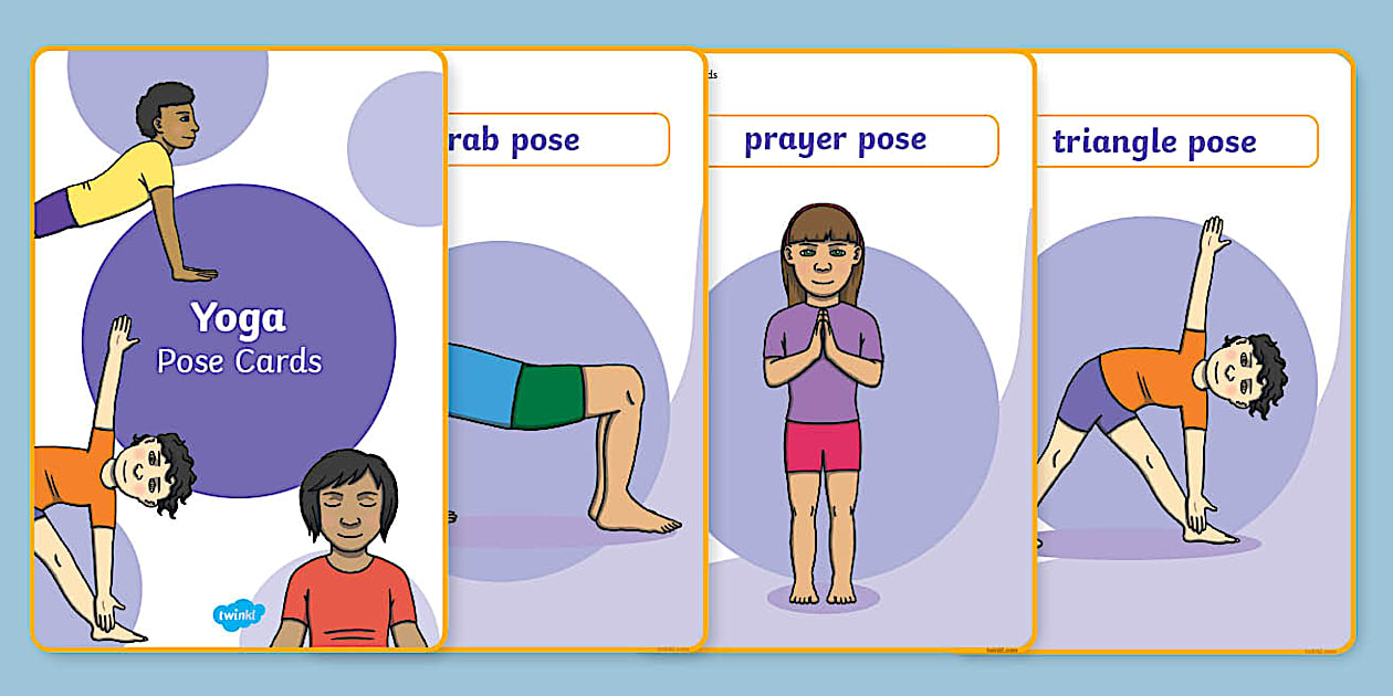 Yoga Poses Cards Twinkl KS1