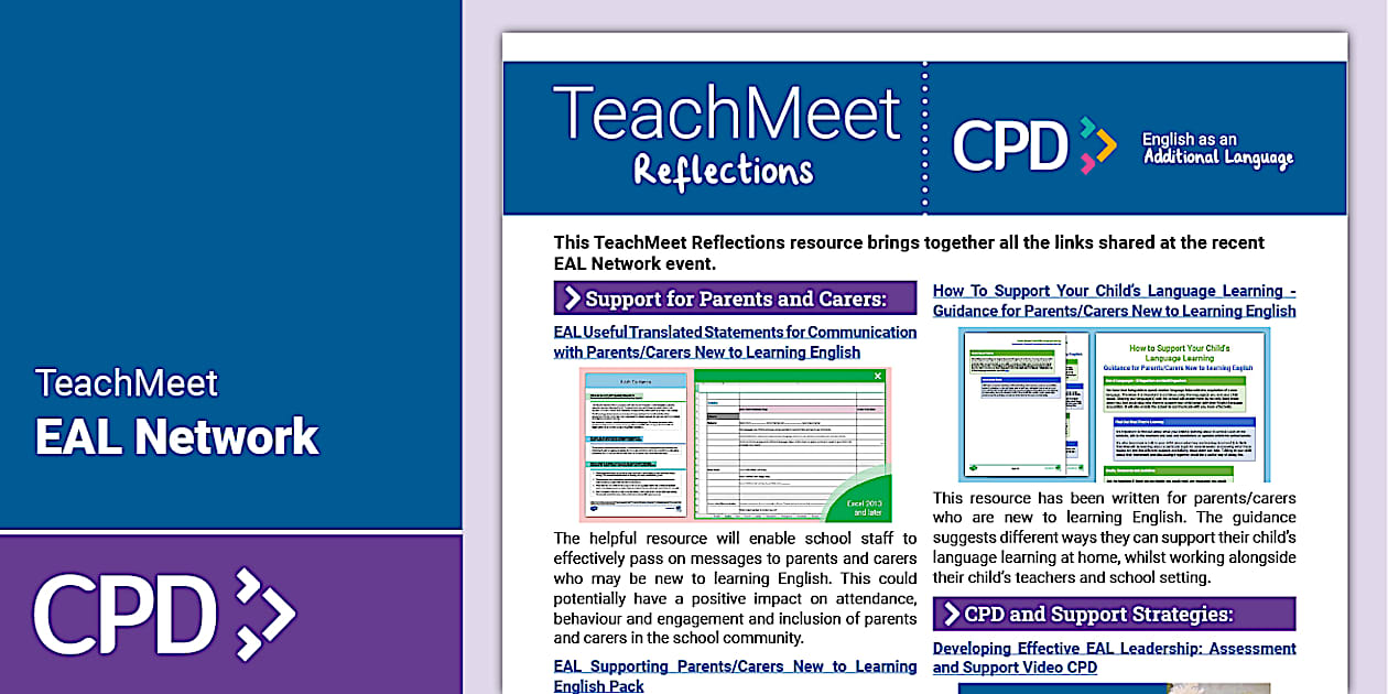 TeachMeet Reflections - Twinkl EAL Network Event - Twinkl