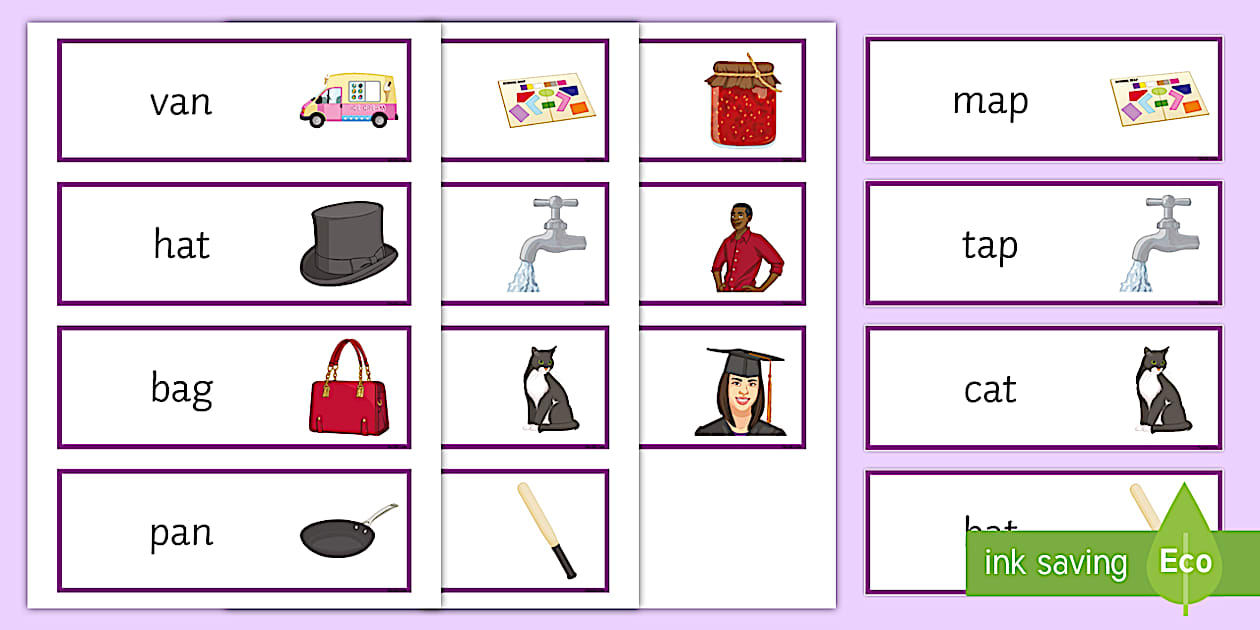 Editable CVC Word Cards (l'enseignant a fait) - Twinkl
