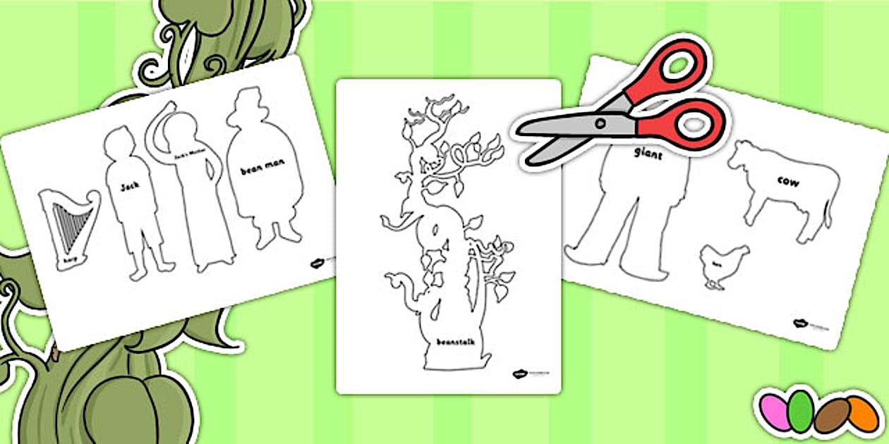 Jack and the Beanstalk Shadow Puppets (teacher made)