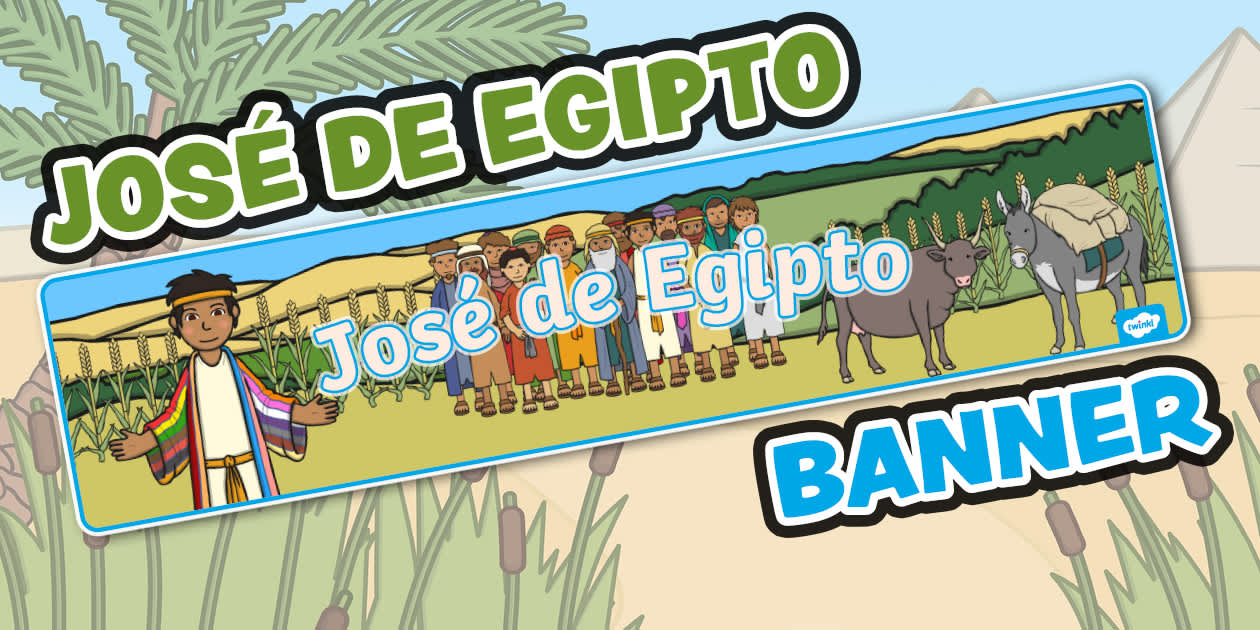 Este genial Banner: José de Egipto es ideal para añadir a tu exhibición.