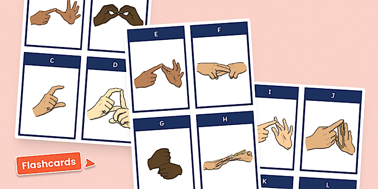 Auslan Alphabet Flash Cards | Australian Primary Resources