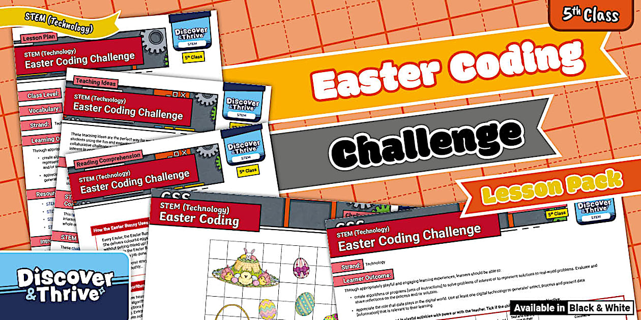 Easter Coding Activity Pack for 5th Class