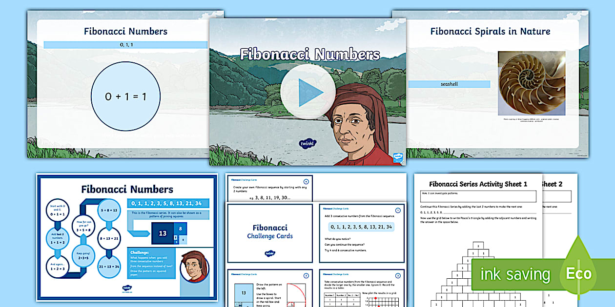 Fibonacci Numbers Resource Pack (teacher made) - Twinkl