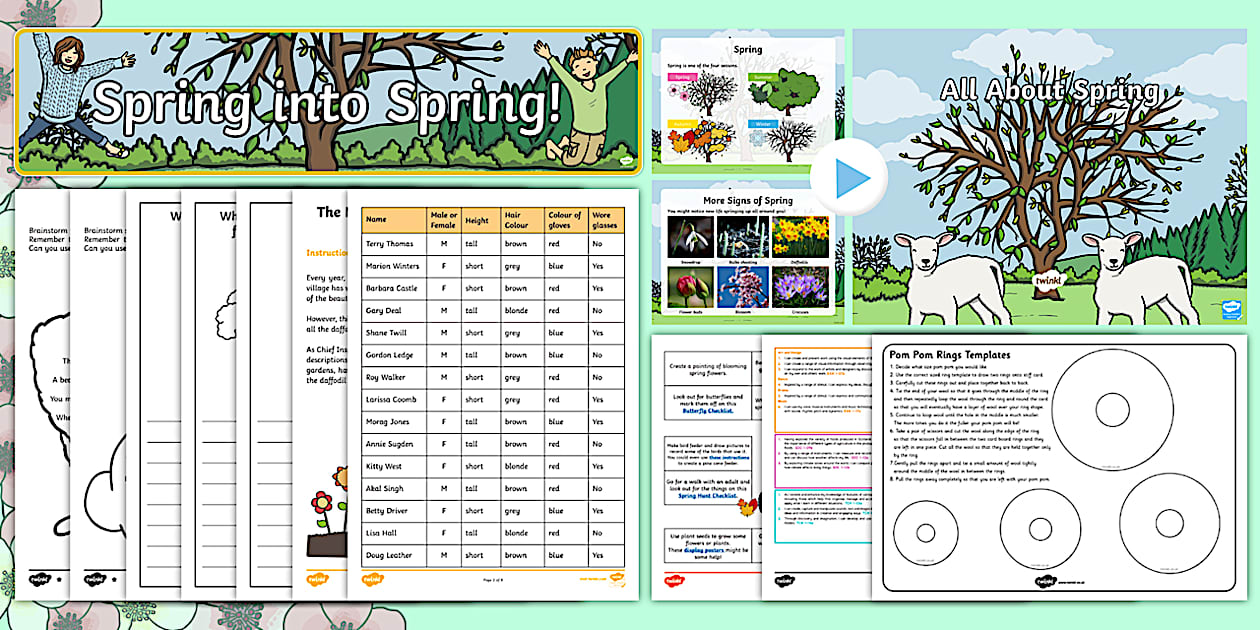 CfE First Level Spring Activity Pack (teacher made) - Twinkl