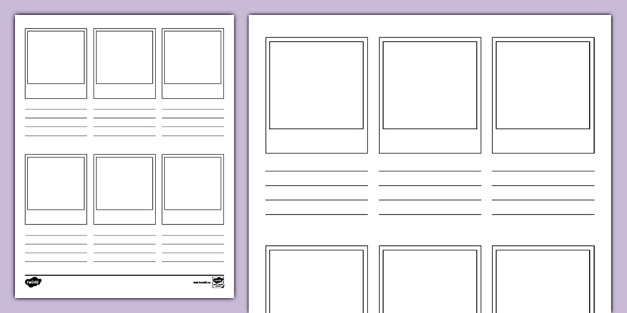 Polaroid Writing Template (teacher made) - Twinkl
