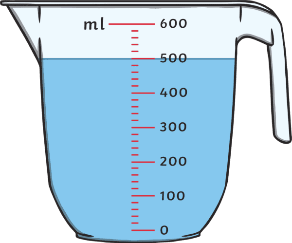 500ml/1000ml Metering Cup Test Utensil Visual Scale Measuring Cup