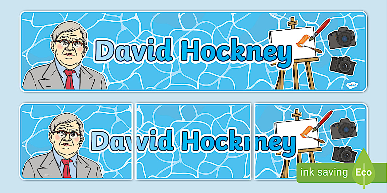 David Hockney Display Banner KS1 (teacher made) - Twinkl