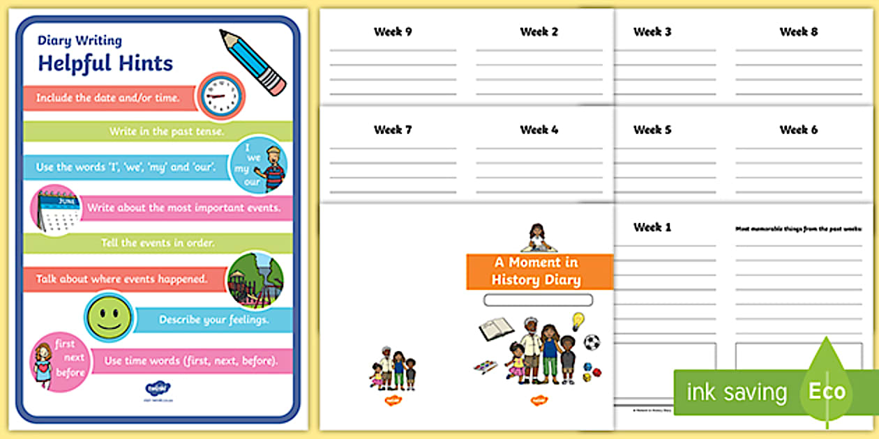 A Moment in History - Keeping a Diary (teacher made)