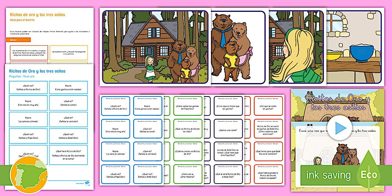 Pack de recursos: Ricitos de Oro | Actividades - Twinkl