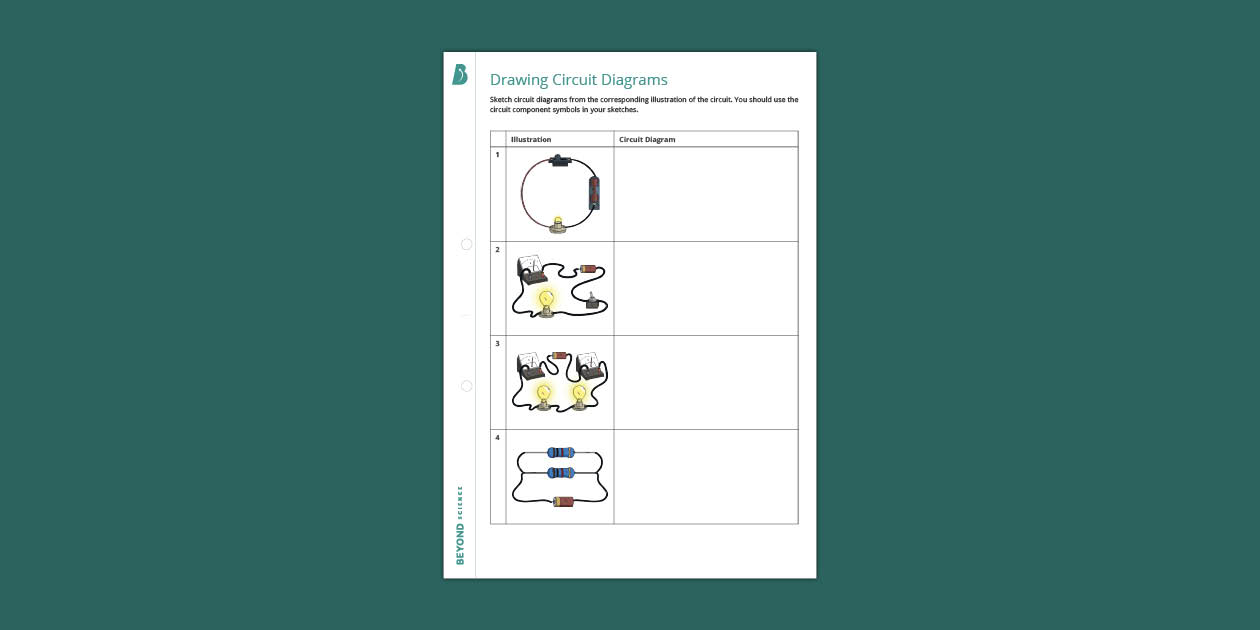 KS3 Drawing Circuit Diagrams Beyond Science (teacher made)