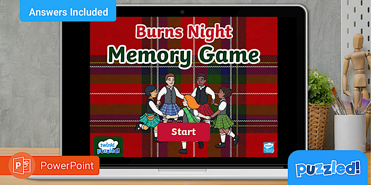 Burn #39 s Night picture memory game Twinkl Puzzled kids