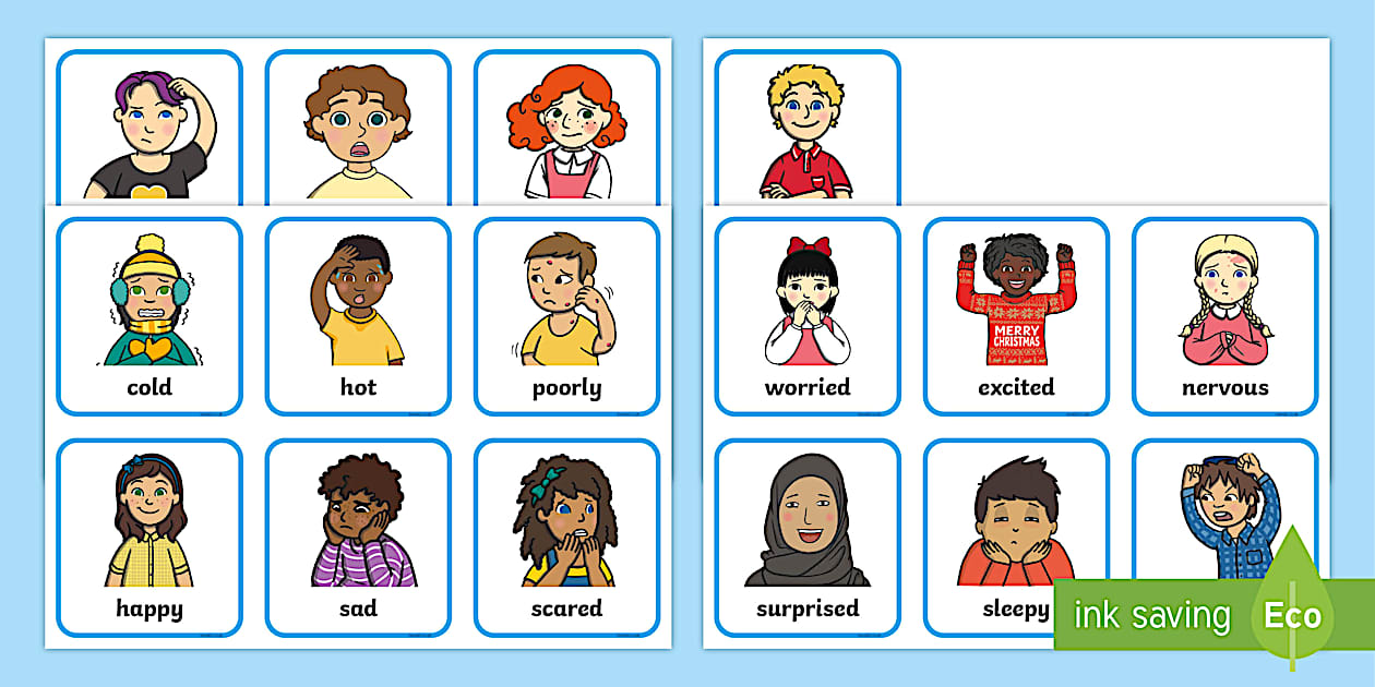 Dyslexic Emotion Cards (teacher made) Twinkl