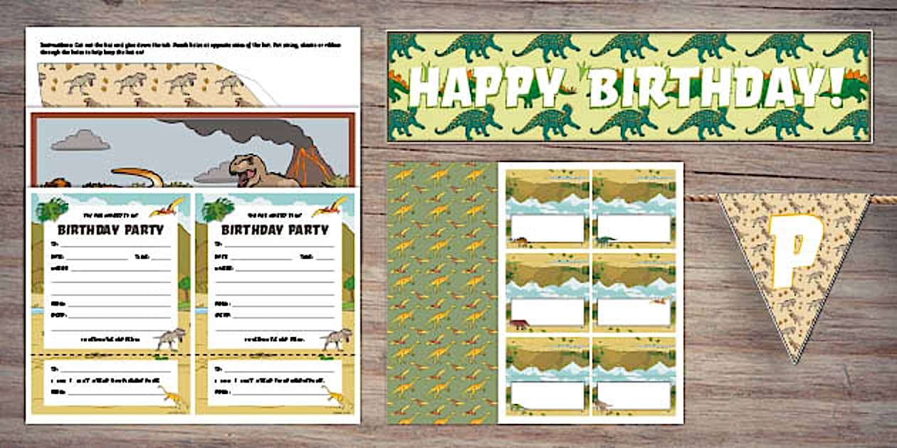 Dinosaur Party Decorations Pack | Twinkl Party - Twinkl