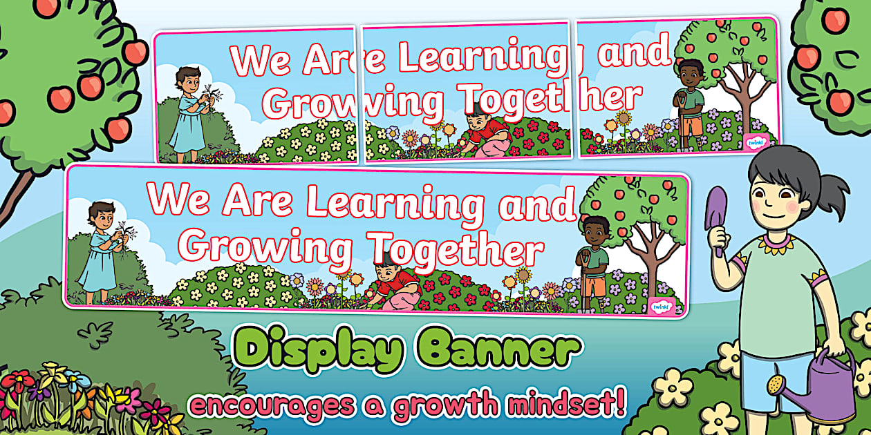 We Are Learning and Growing Display Banner