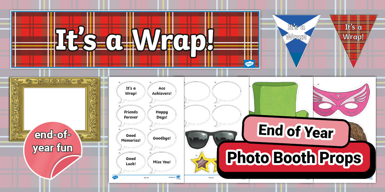 It's a Wrap Photo Booth Props Display Cut-Outs