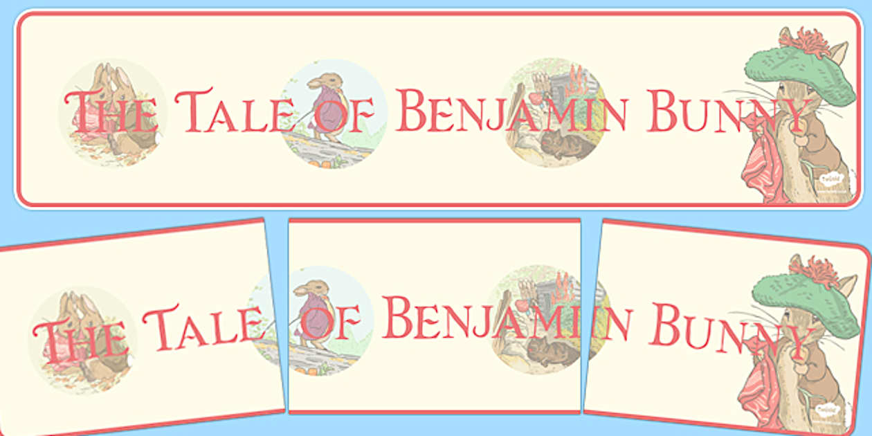 Beatrix Potter - The Tale of Benjamin Bunny Display Banner