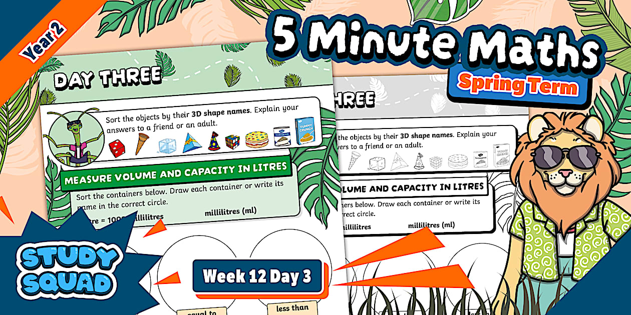 👉 Study Squad 5 Minute Maths - Year 2 Spring - Week 12 Day 3