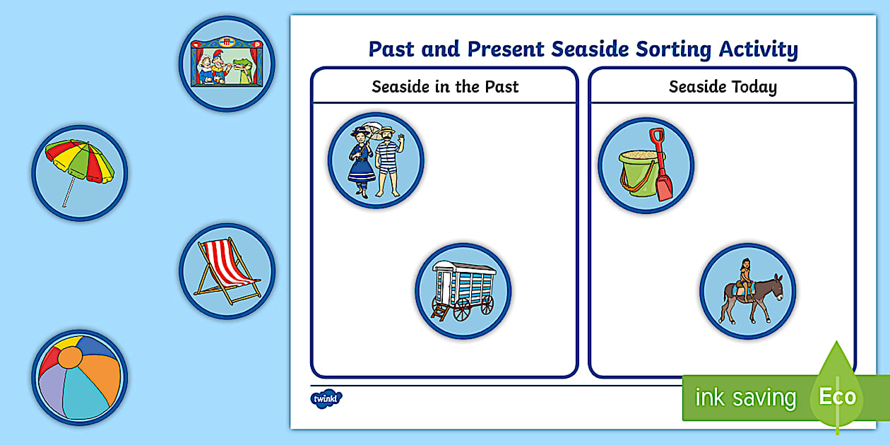 Past and Present Seaside Sorting Activity (Teacher-Made)