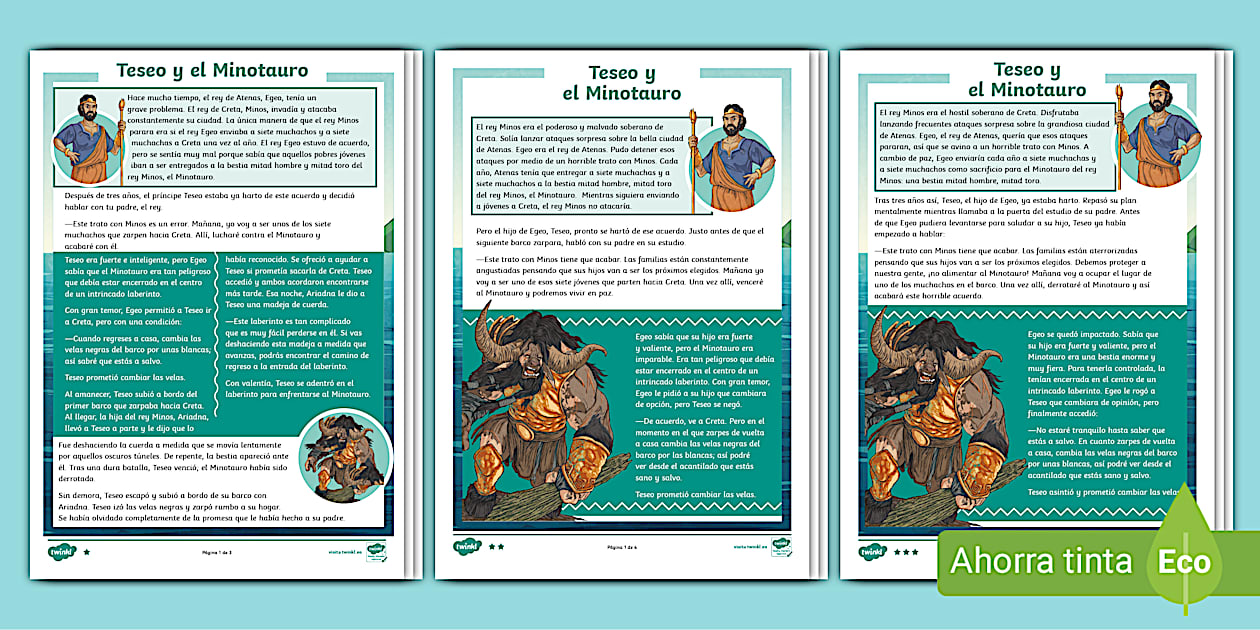 Guía De Lectura Teseo Y El Minotauro